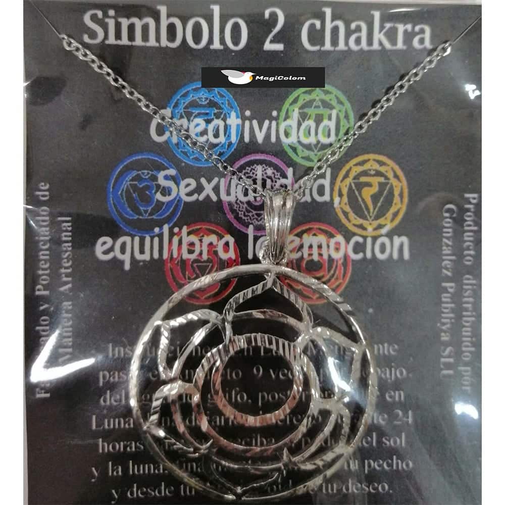 Símbolo de Metal Plateado del Segundo Chakra