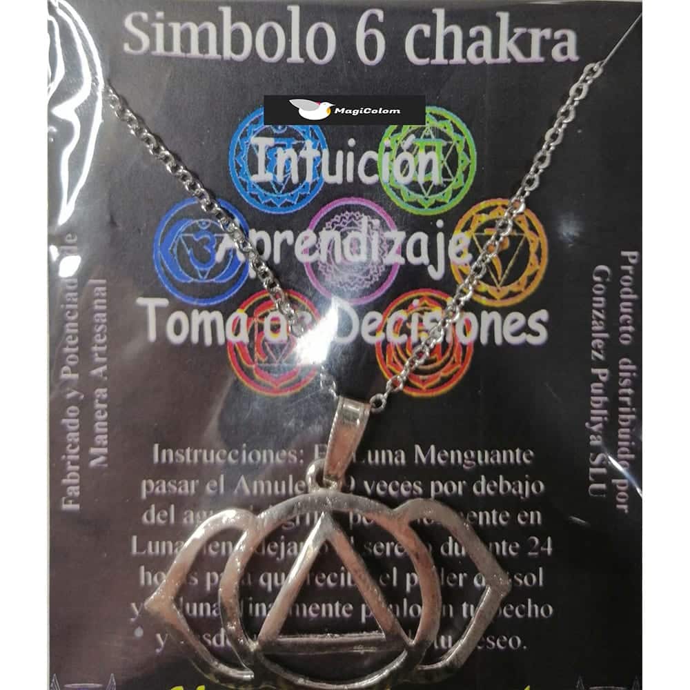 Símbolo de Metal Plateado del Sexto Chakra