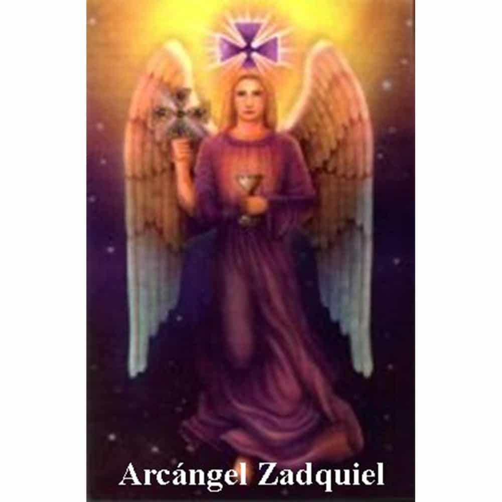 Estampa Plastificada Arcángel Zadquiel