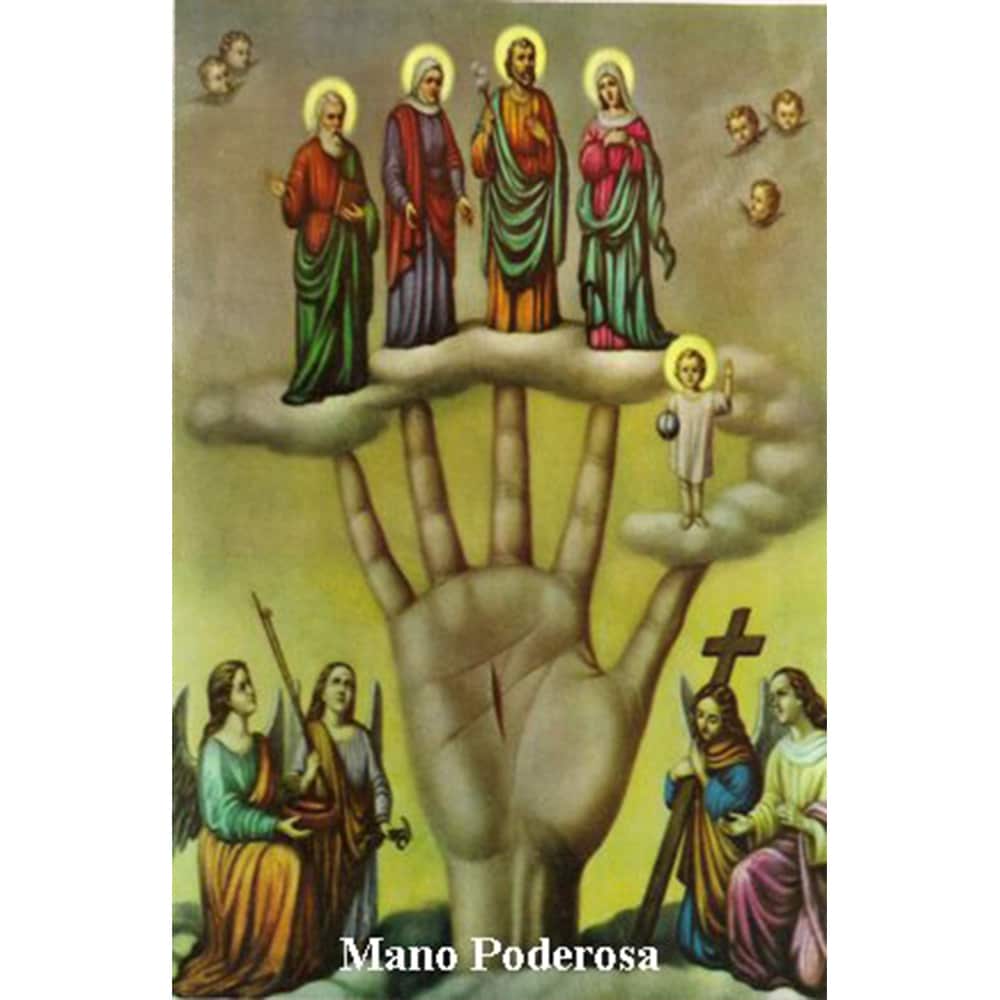 Estampa Plastificada Mano Poderosa