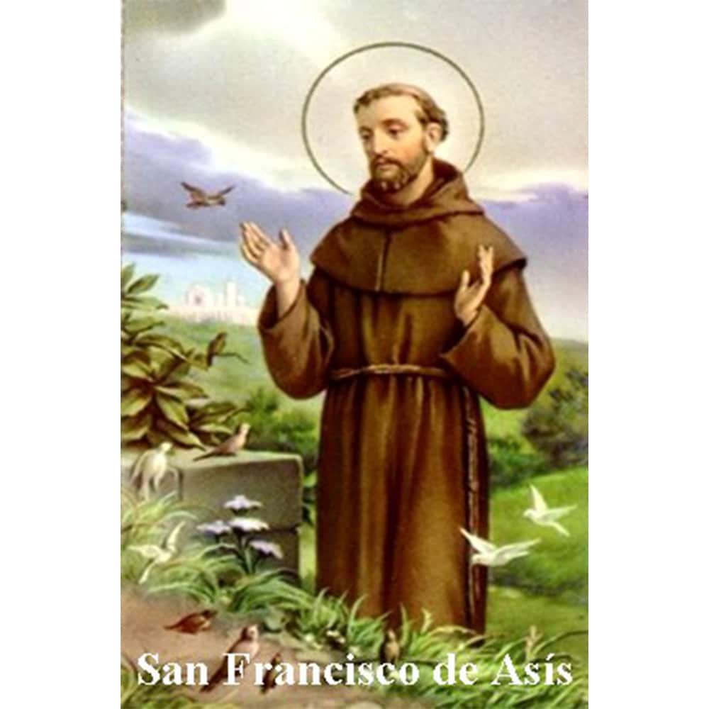 Estampa Plastificada San Francisco de Asís