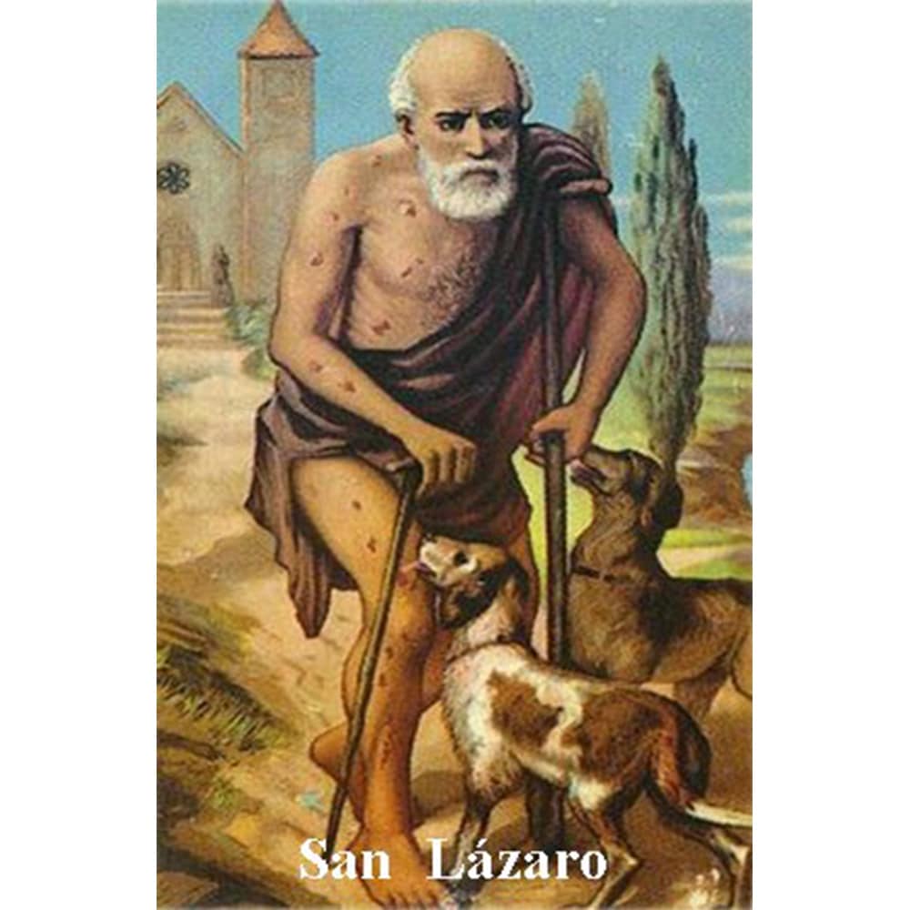 Estampa Plastificada San Lázaro