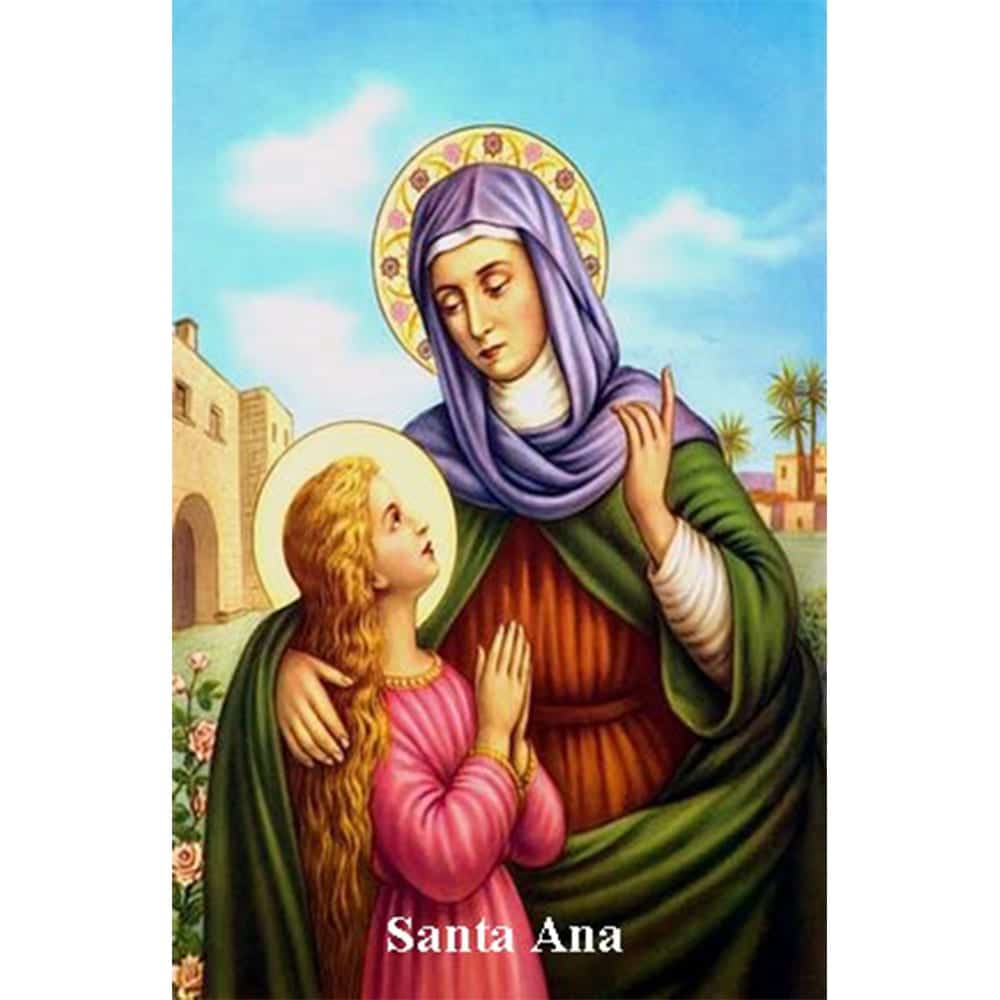 Estampa Plastificada Santa Ana