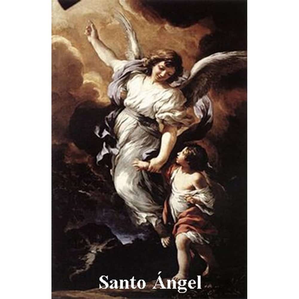 Estampa Plastificada Santo Ángel