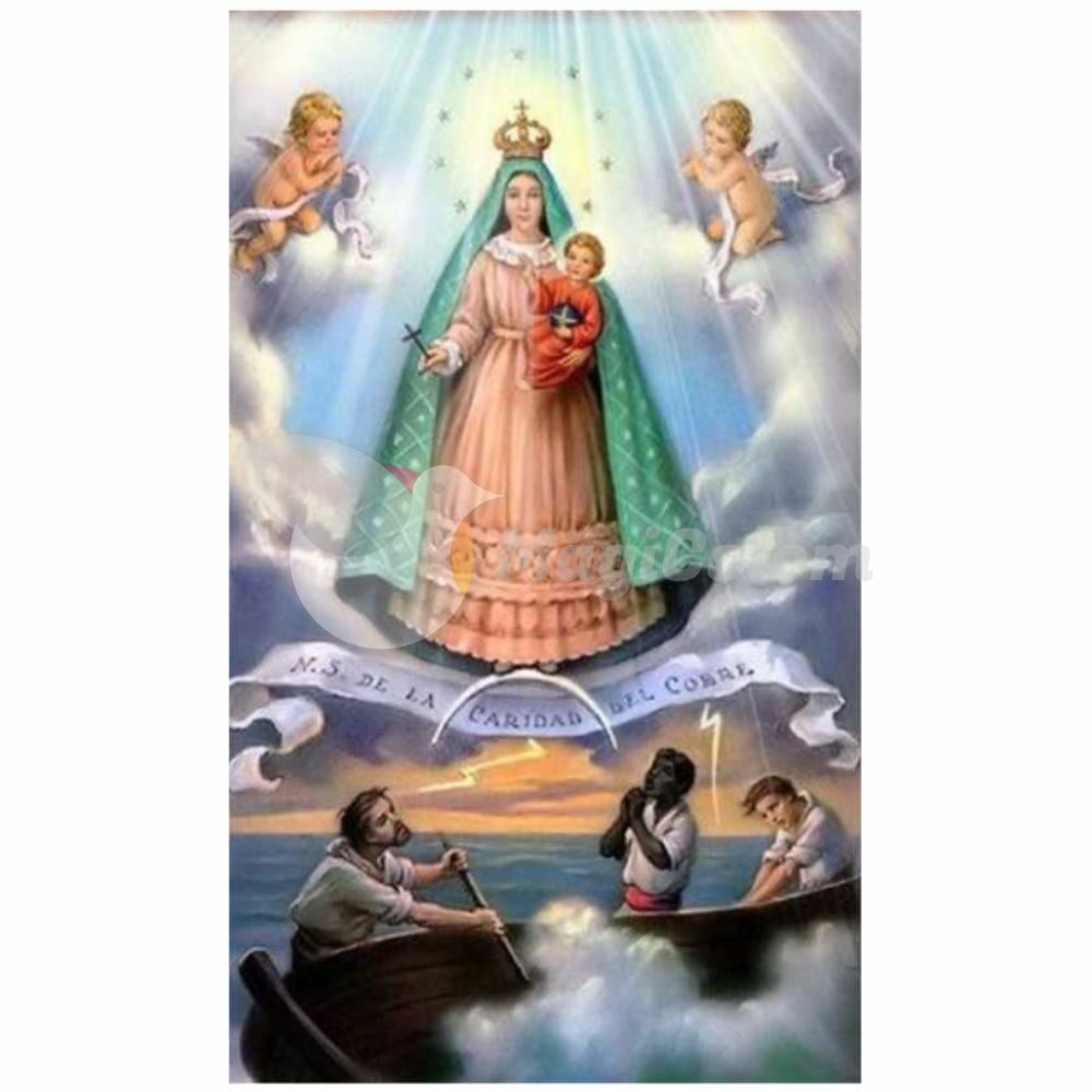 Estampa Plastificada Virgen Caridad del Cobre