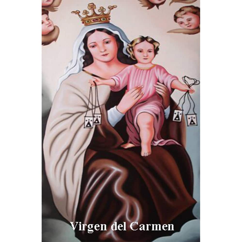 Estampa Virgen del Carmen Plastificada