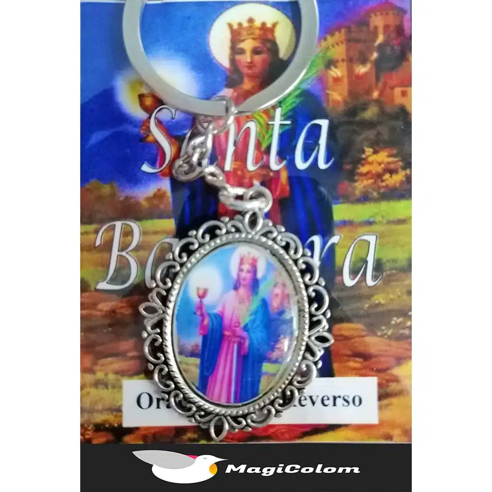 Llavero Esmaltado Santa Bárbara