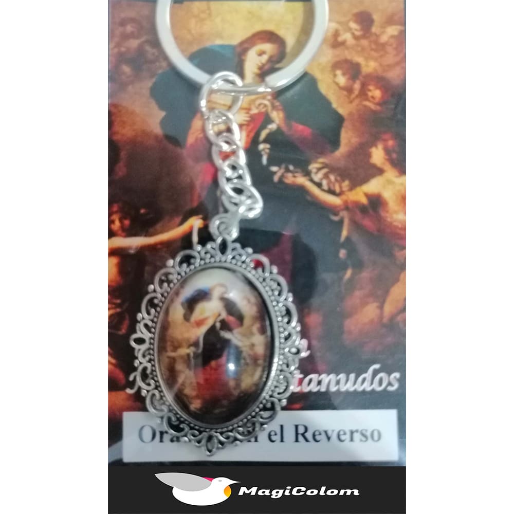 Llavero Esmaltado Virgen María Desatanudos