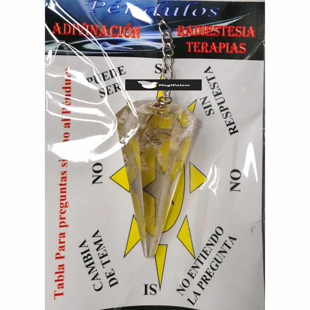 Péndulo Gigante Mineral Cuarzo Cristal