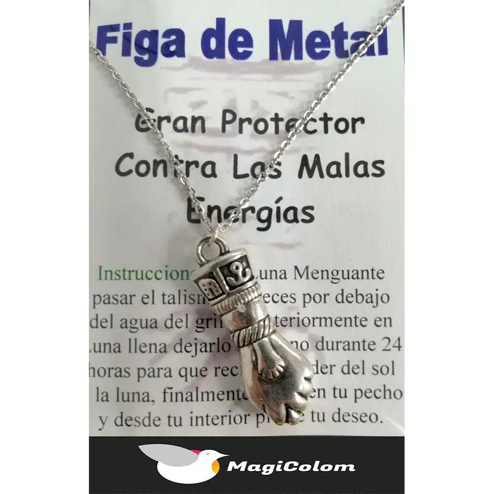 Talismán Figa de metal
