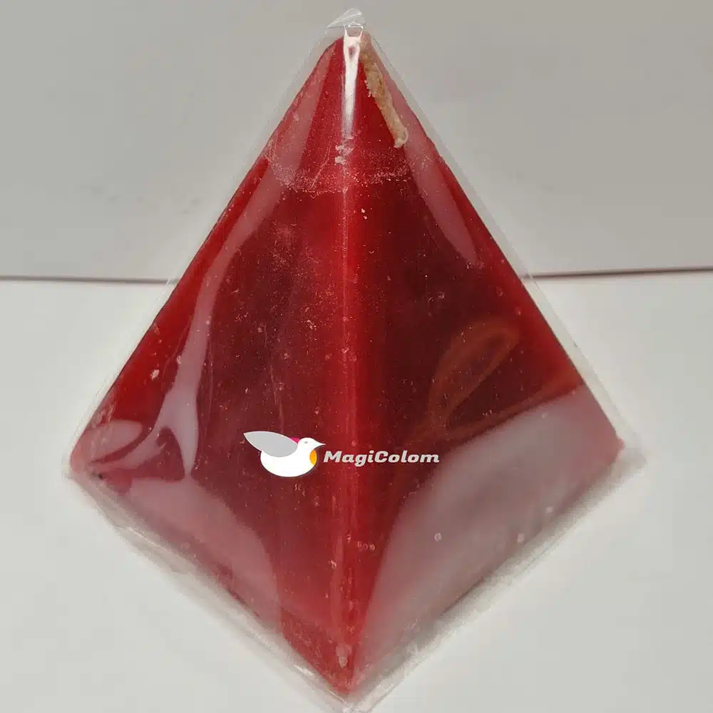 Vela Pirámide Pequeña Roja
