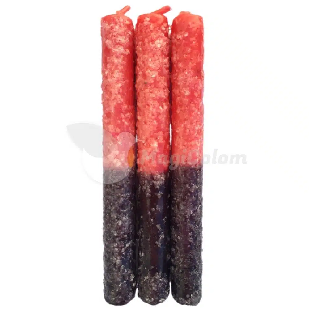 Vela de Sal Roja y Negra