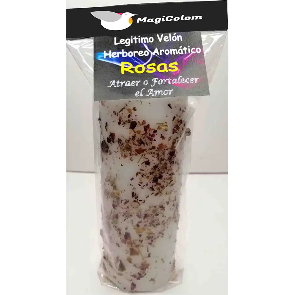 Velón Herboreo Aroma Rosas