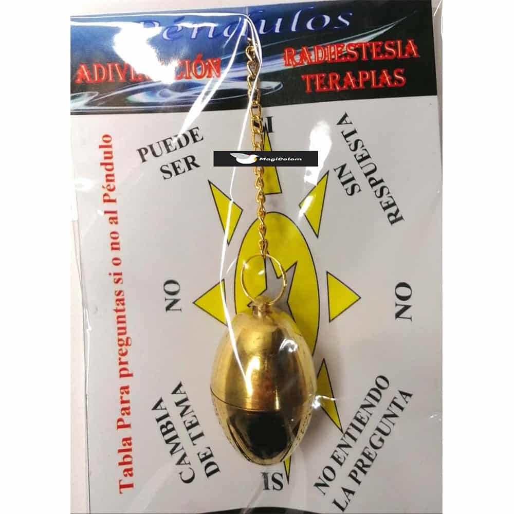 Péndulo Oval Metal Dorado