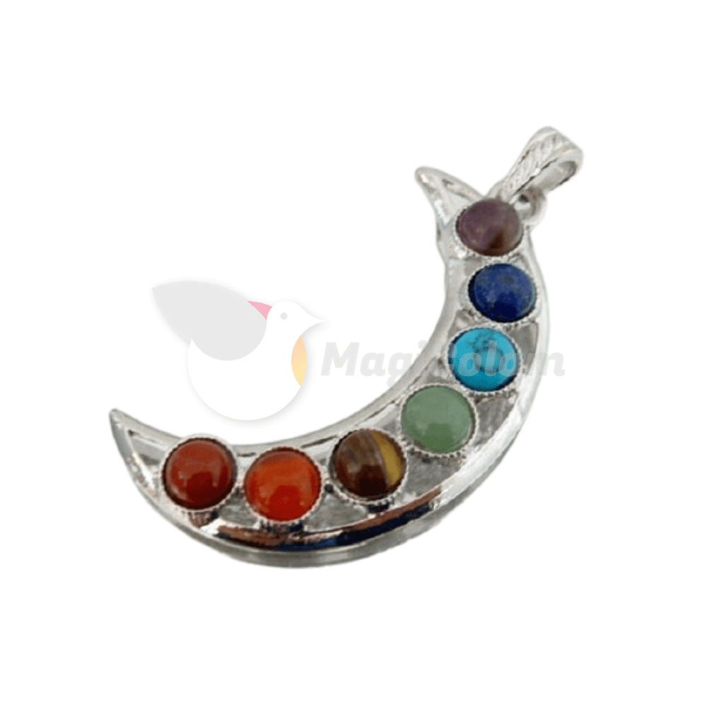 Colgante 7 chakras Luna