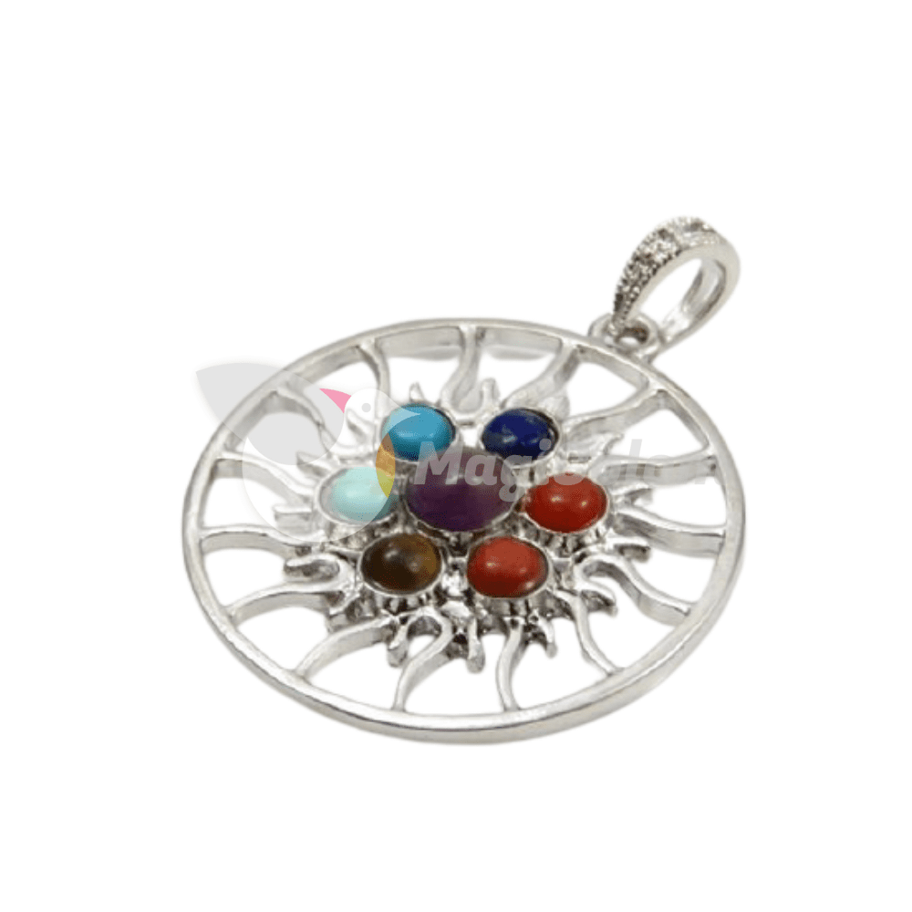 Colgante 7 chakras Sol