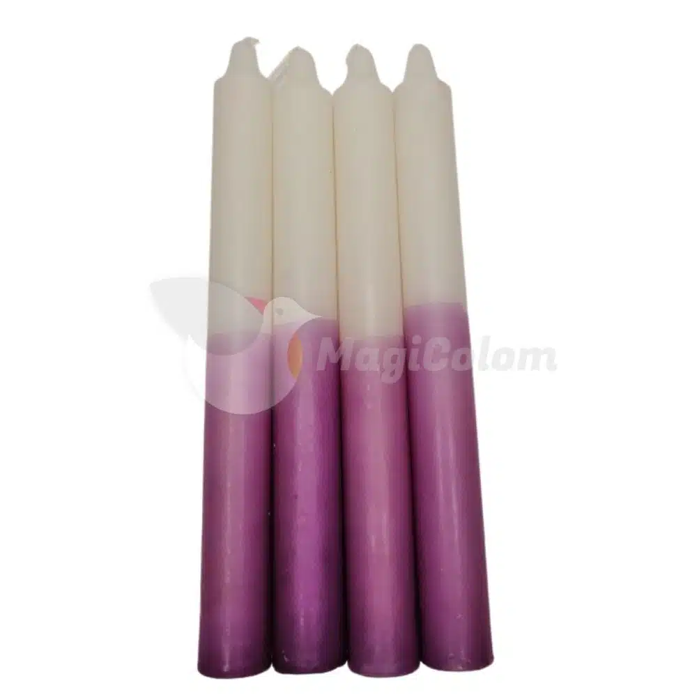 Vela Blanca y Violeta Especial Esotérica
