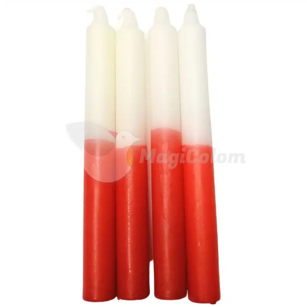 Vela Roja y Blanca Especial Esotérica