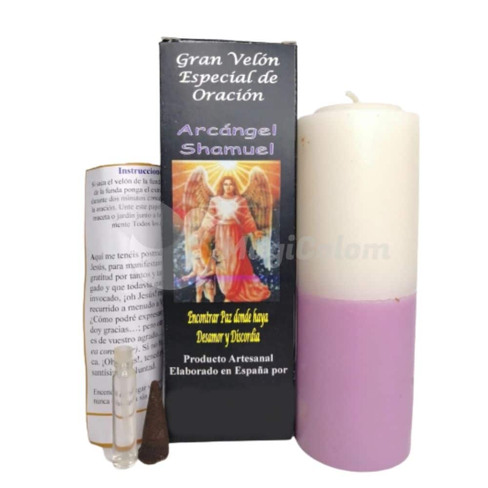 Velón con Oración Arcángel Shamuel