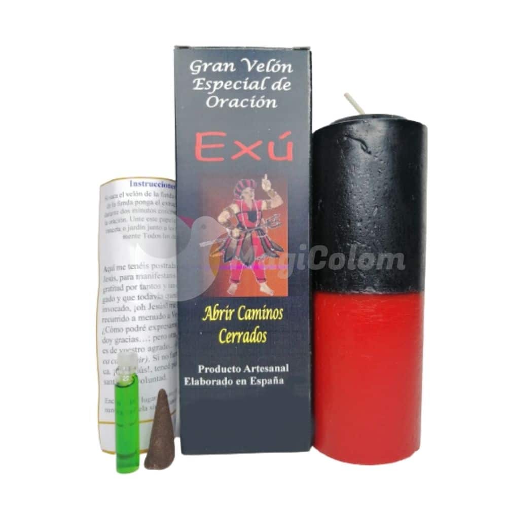 Velón con Oración Exú