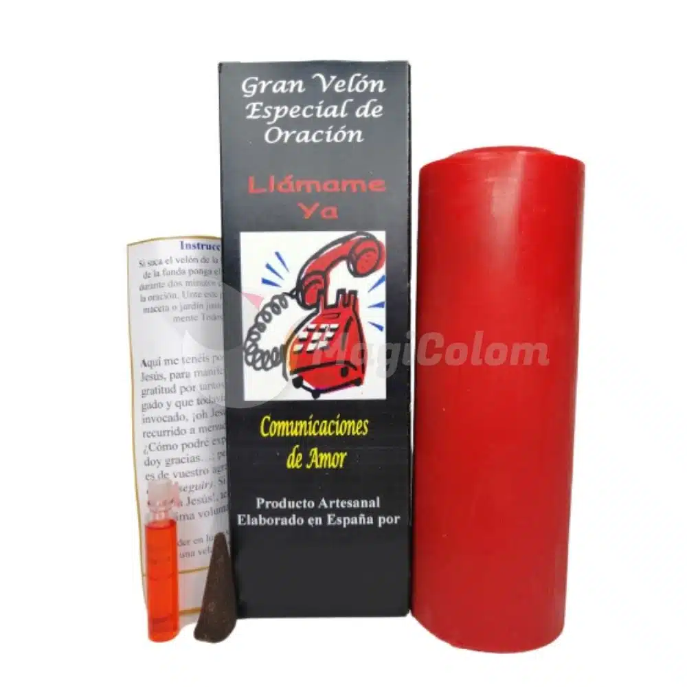 Velón Con Oración Llámame Ya