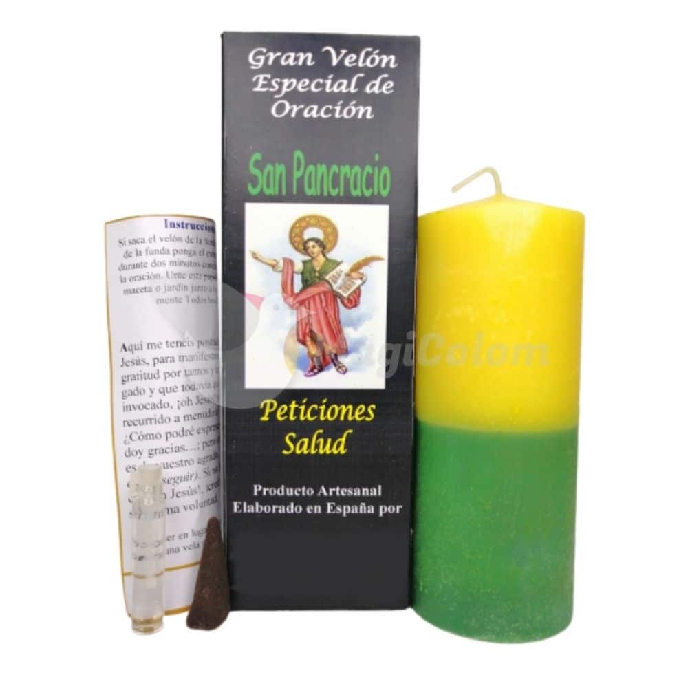 Velón con Oración a San Pancracio Salud