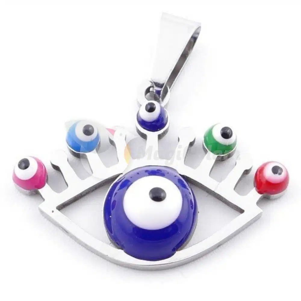 Colgante Ojo Acero con Ojo turco