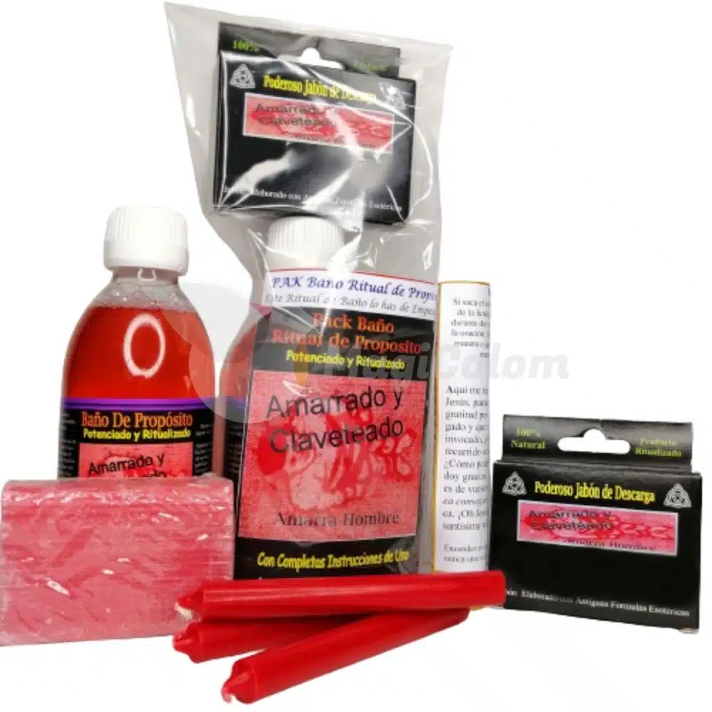 Pack de Baño Amarrado y Claveteado