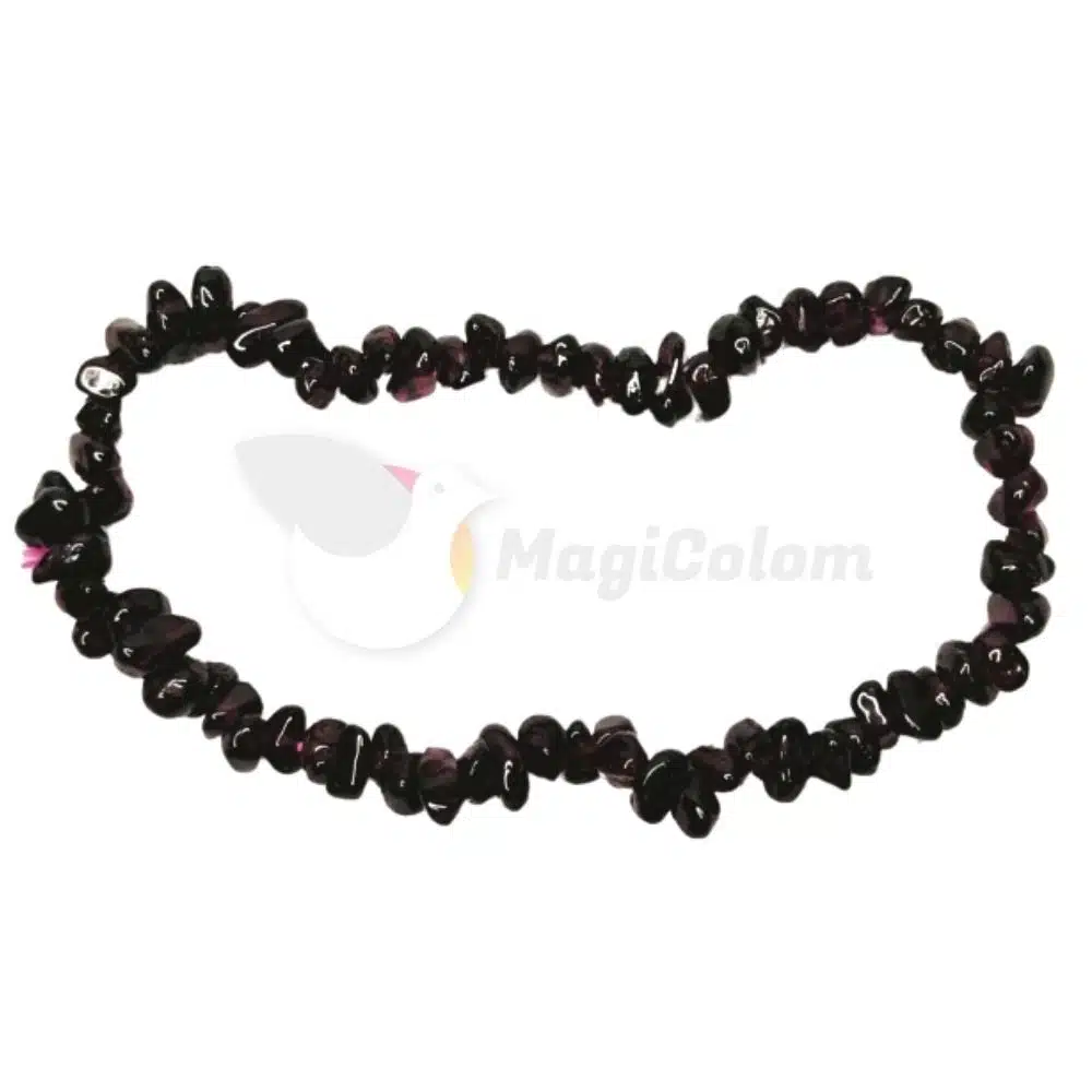 Pulsera Chip Mineral Granate