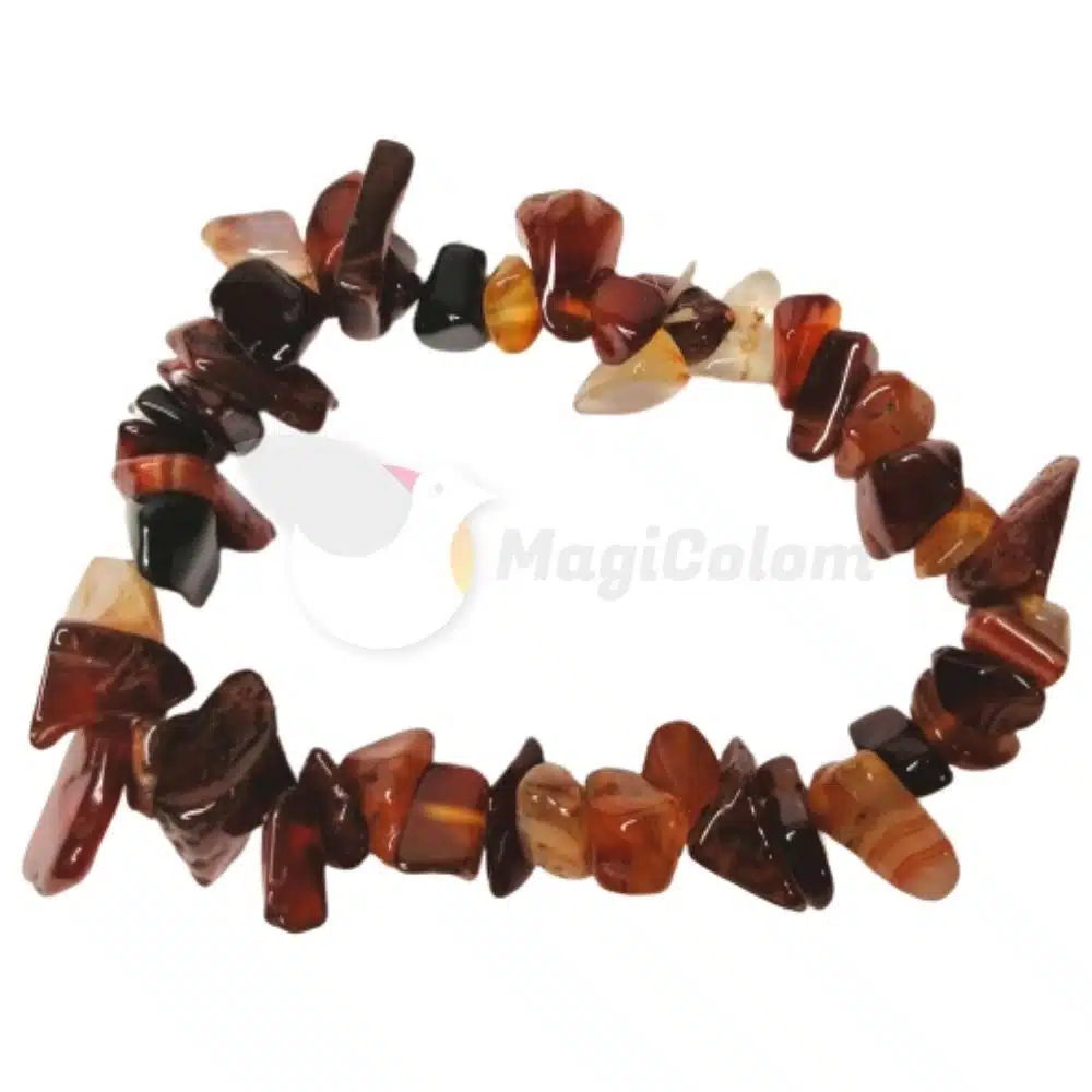 Pulsera Cantos Rodados de Carneola