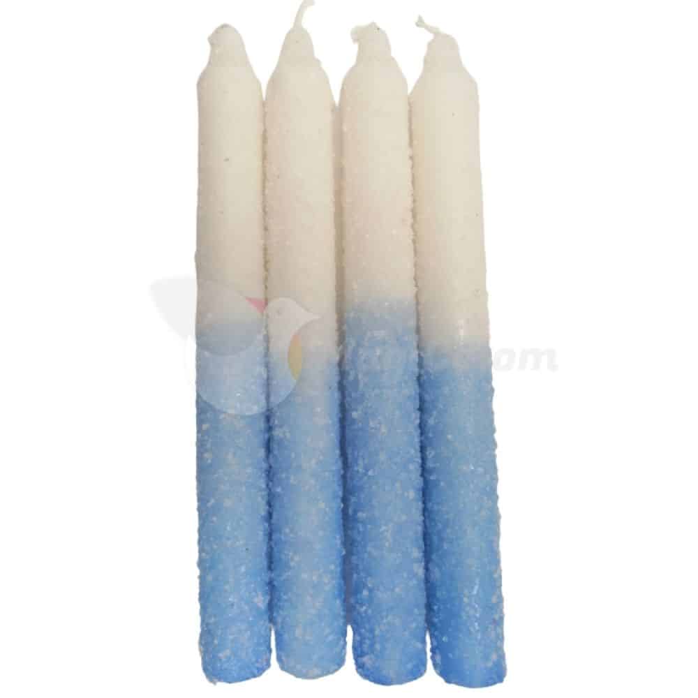 Vela de Sal Azul y Blanca