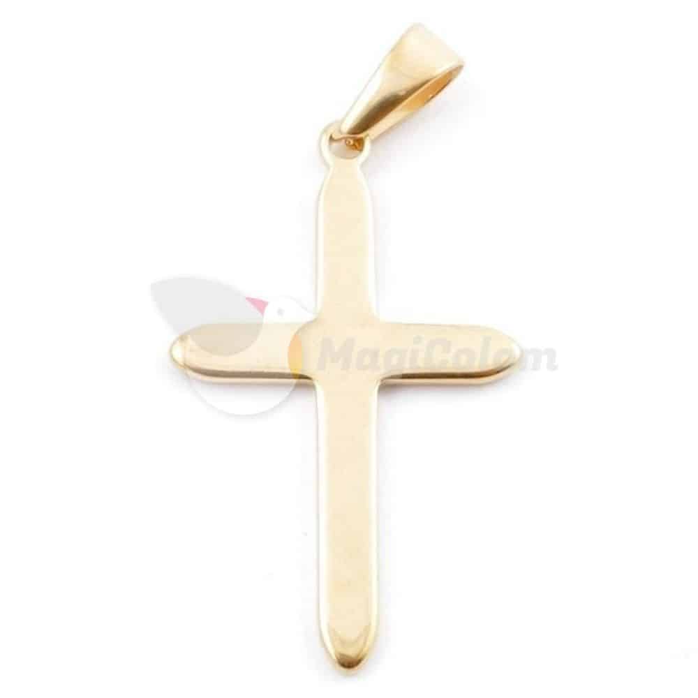 Colgante Acero Cruz Simple