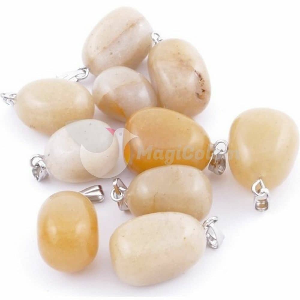 Colgante Canto Rodado Jade Miel