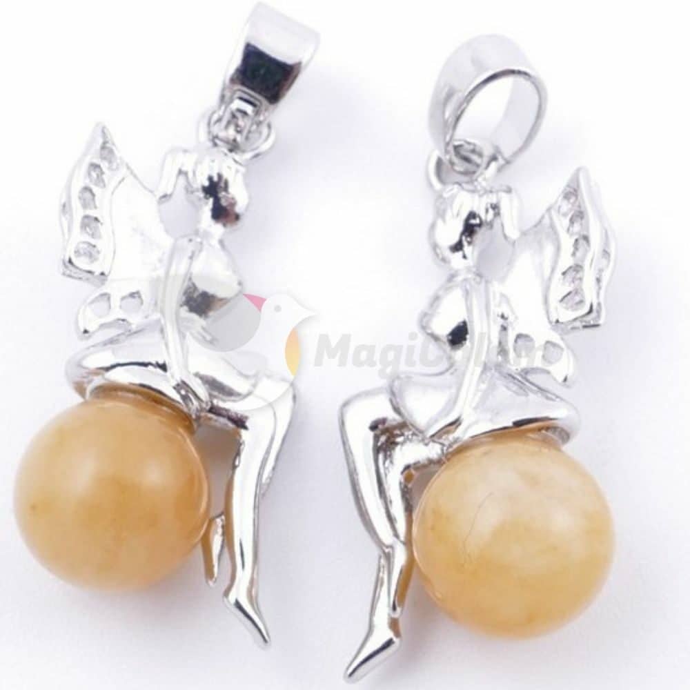 Colgante Hada con Jade Miel