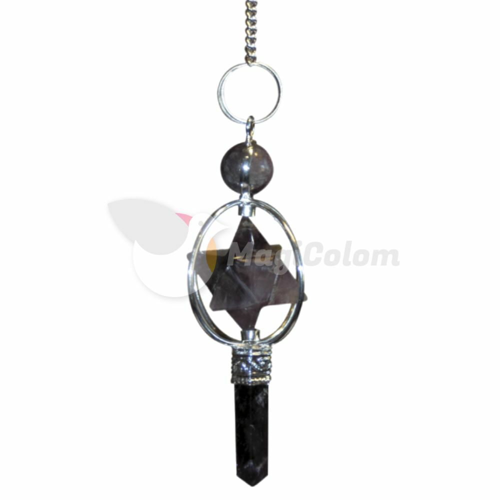 Pendulo Merkaba Amatista Grande