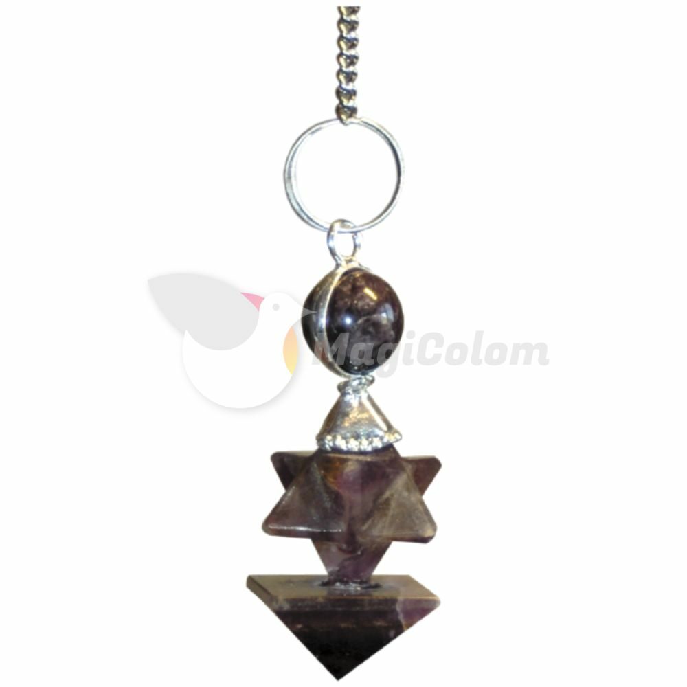 Pendulo Merkaba Amatista Pequeño