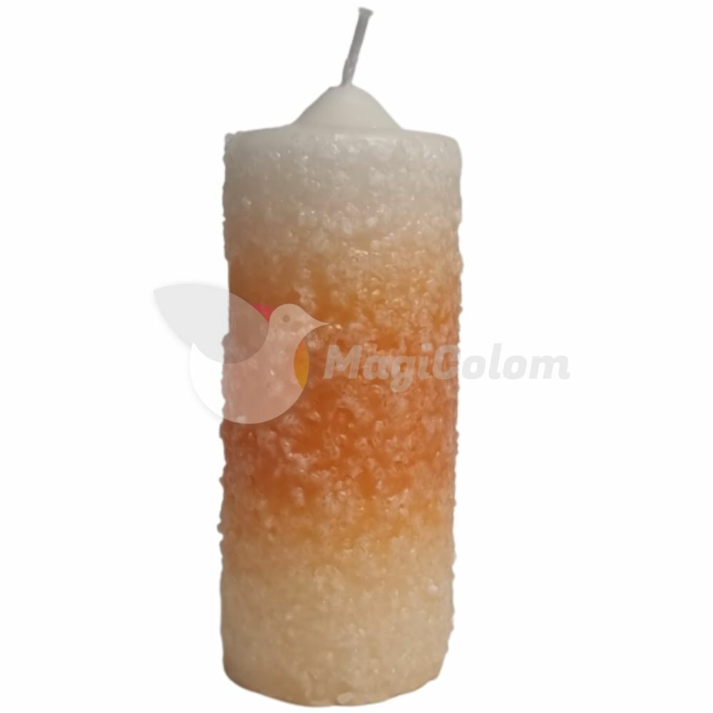 Velón de Sal Blanco Naranja Blanco