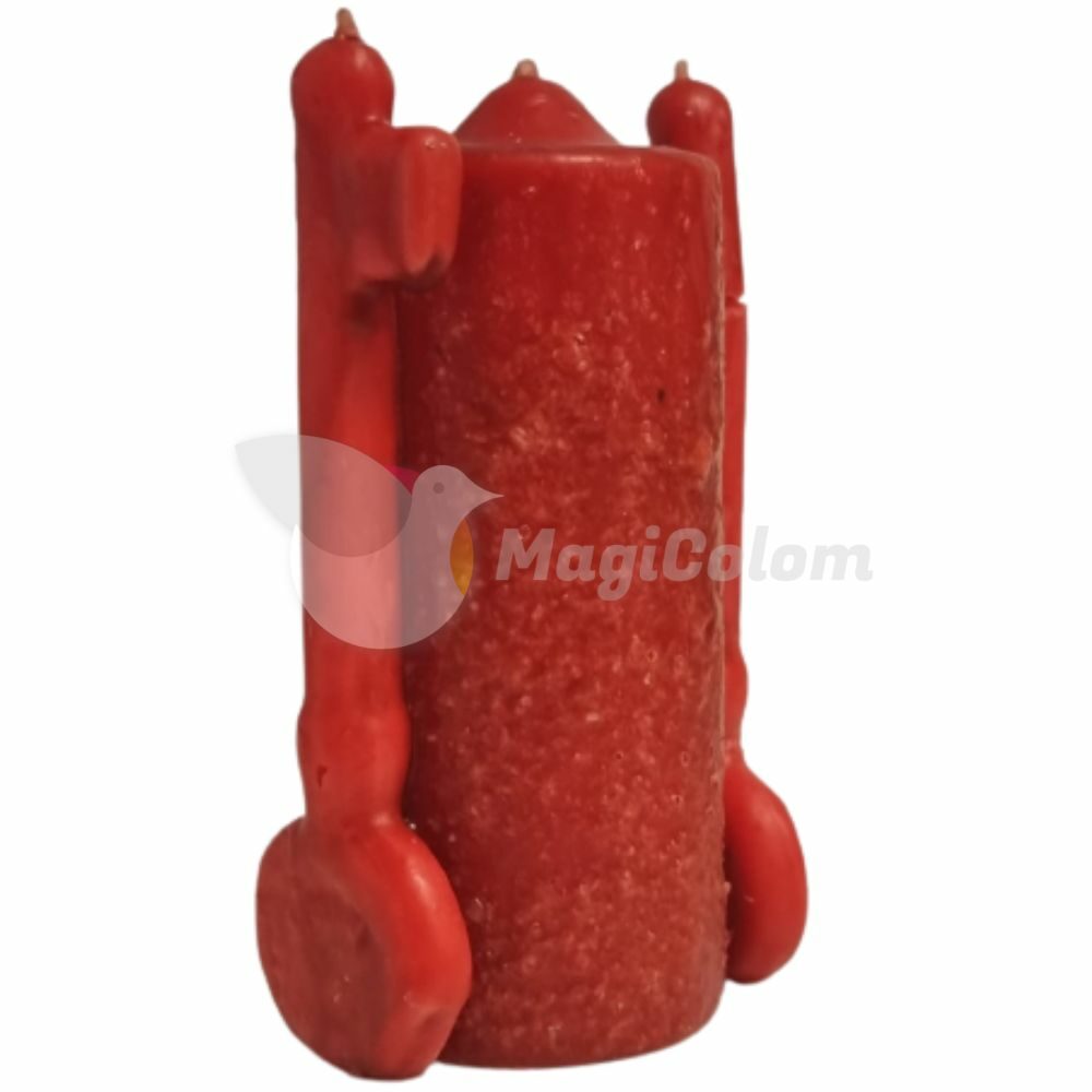 Velón Sal Doble Llave Poder Rojo