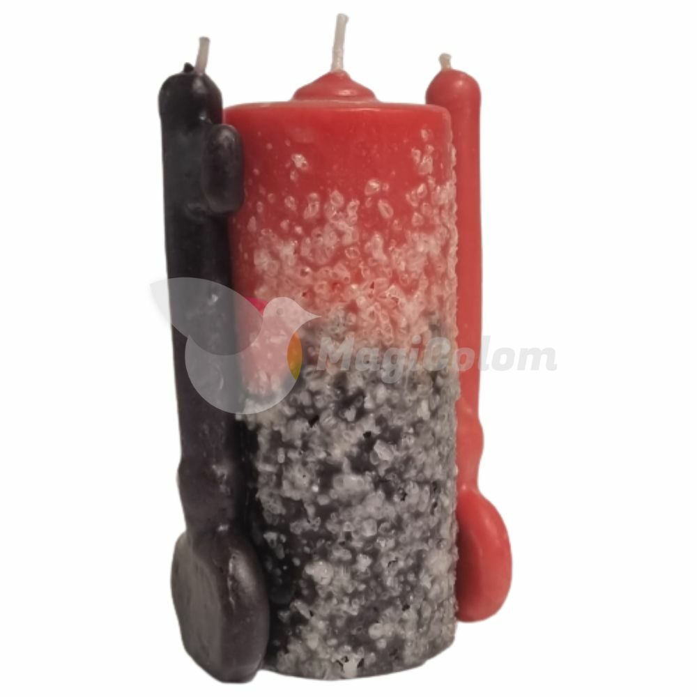 Velón Sal Doble Llave Ruda Romero Salvia Negro Rojo