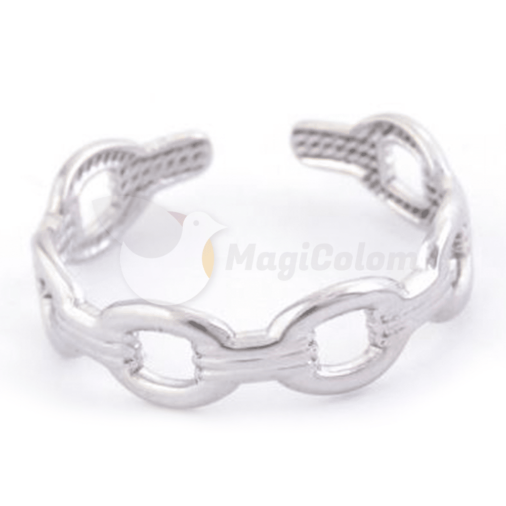 Anillo ajustable Cadena Acero