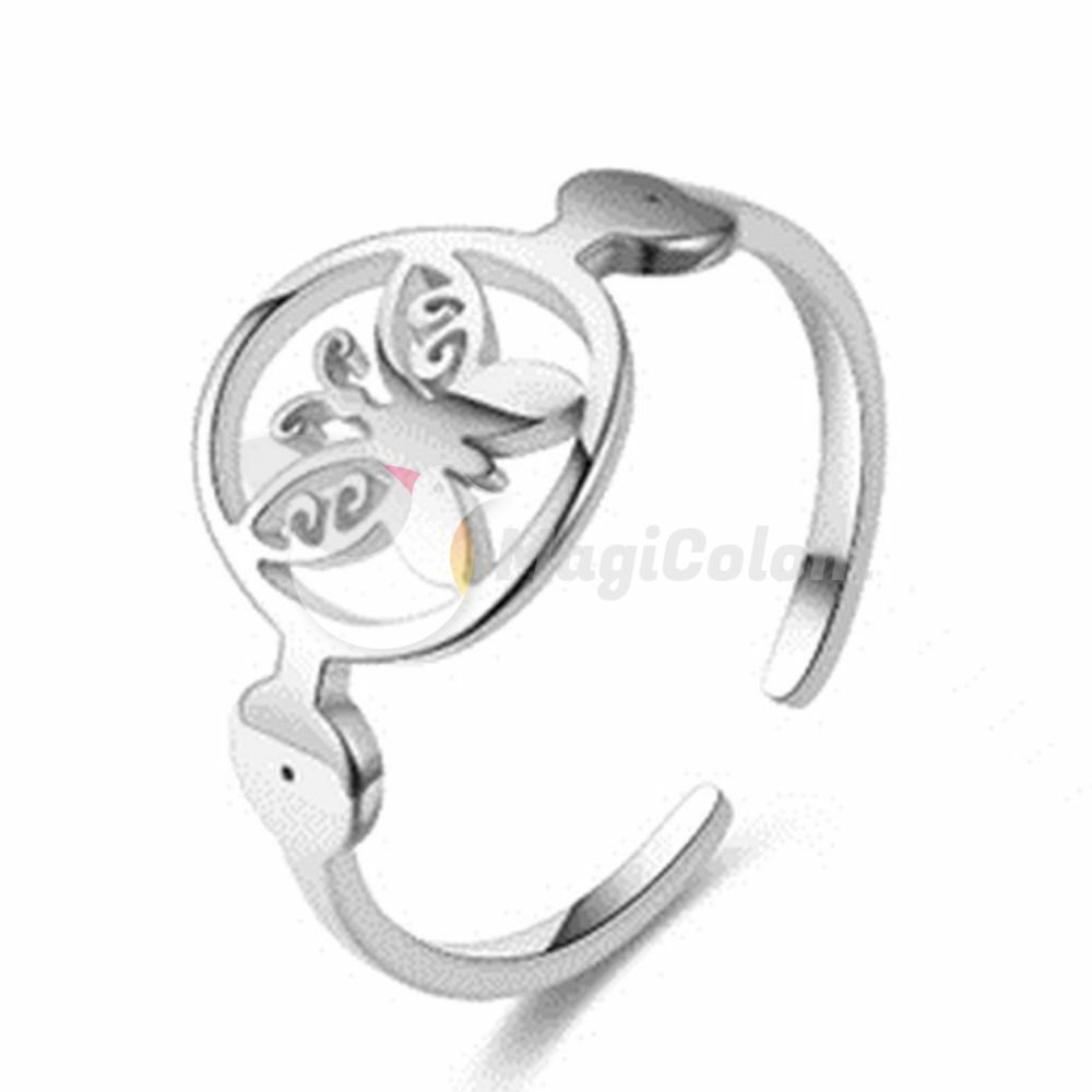 Anillo Ajustable con Mariposa