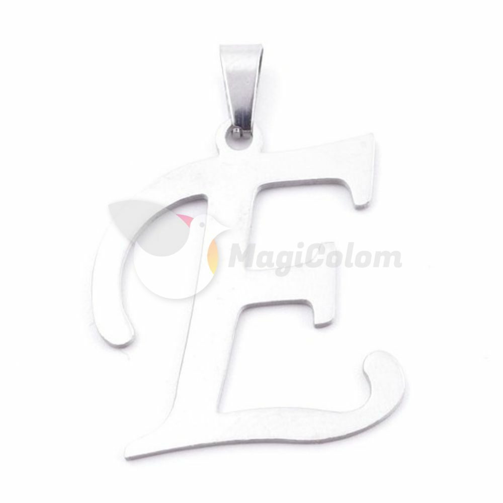 Colgante Letra E de Acero