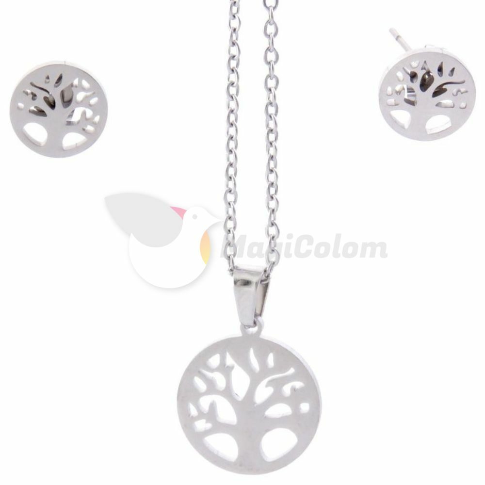 Conjunto de Acero Árbol de la Vida