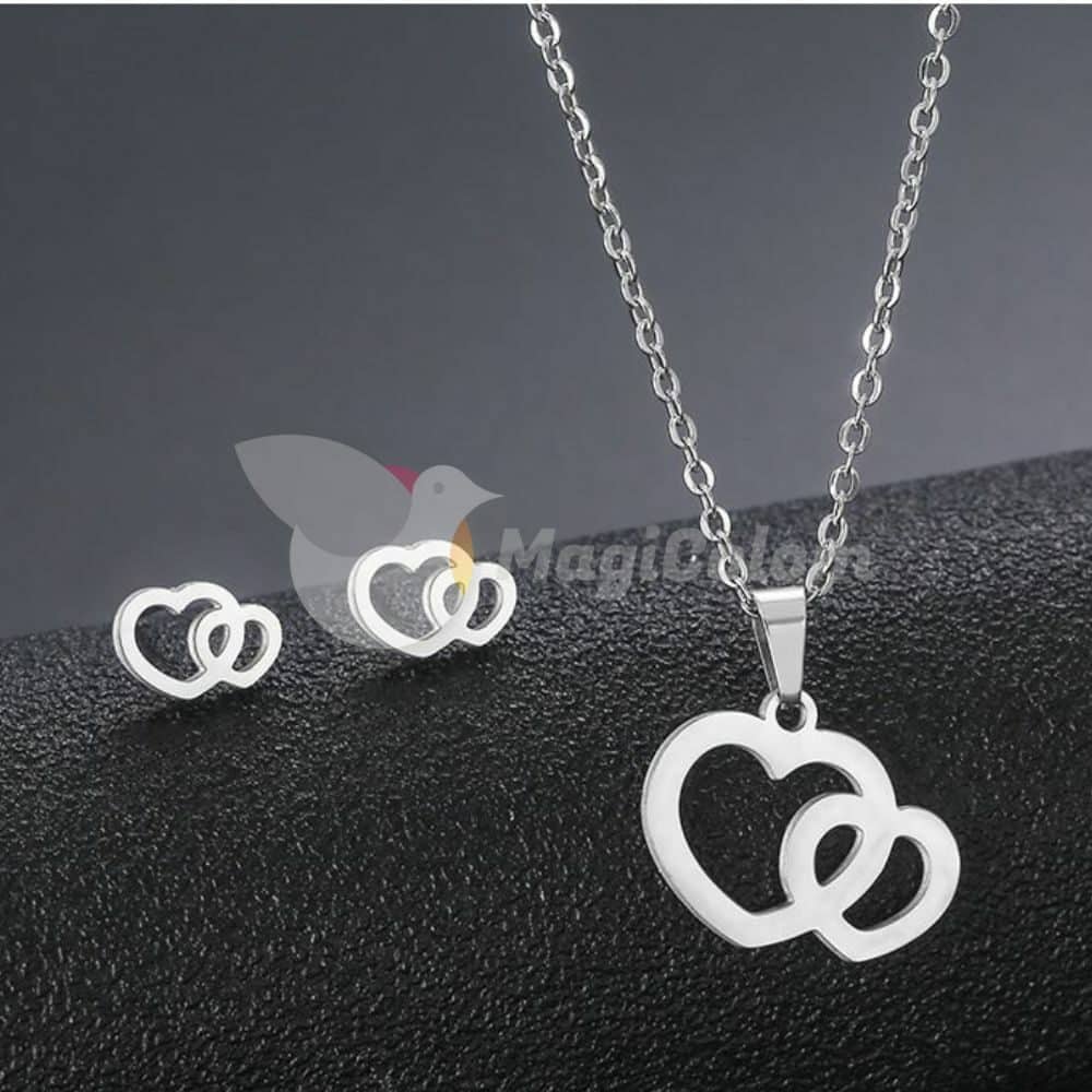 Conjunto de Acero Corazones