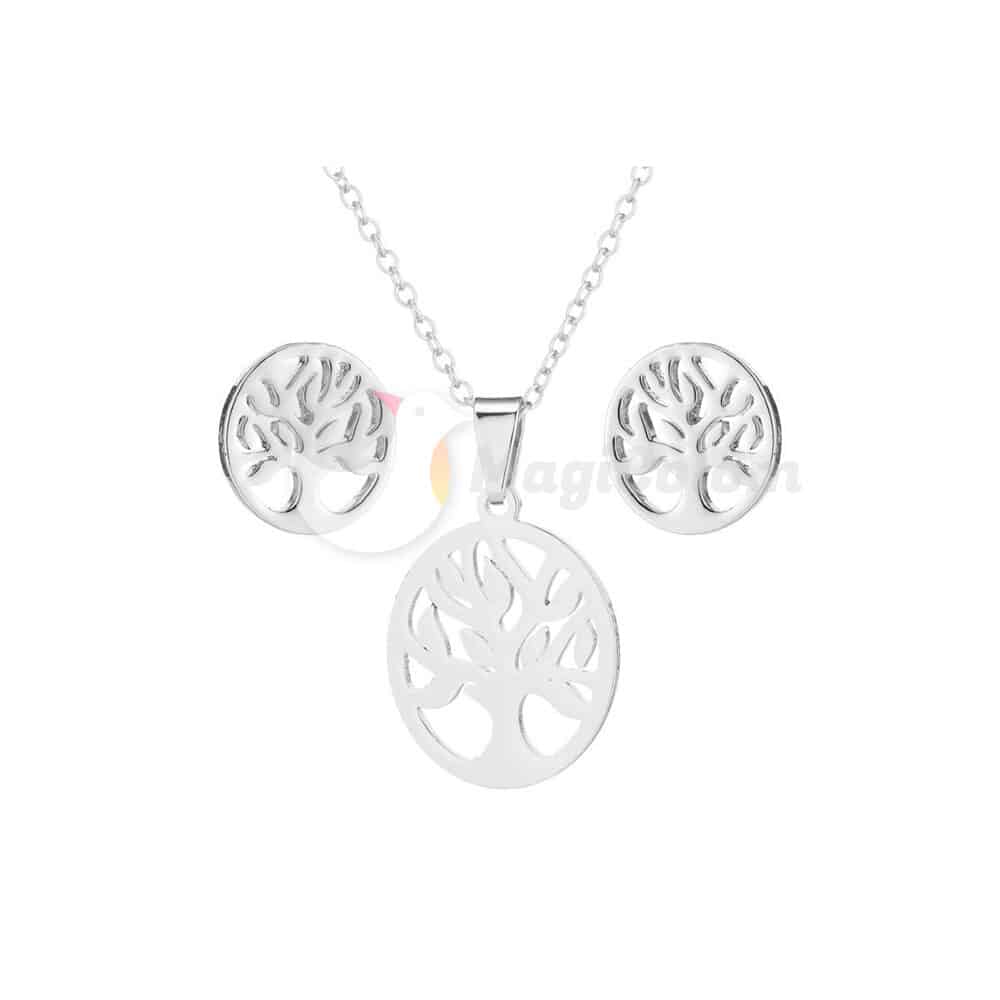 Conjunto Pendientes y Colgante Árbol de la Vida