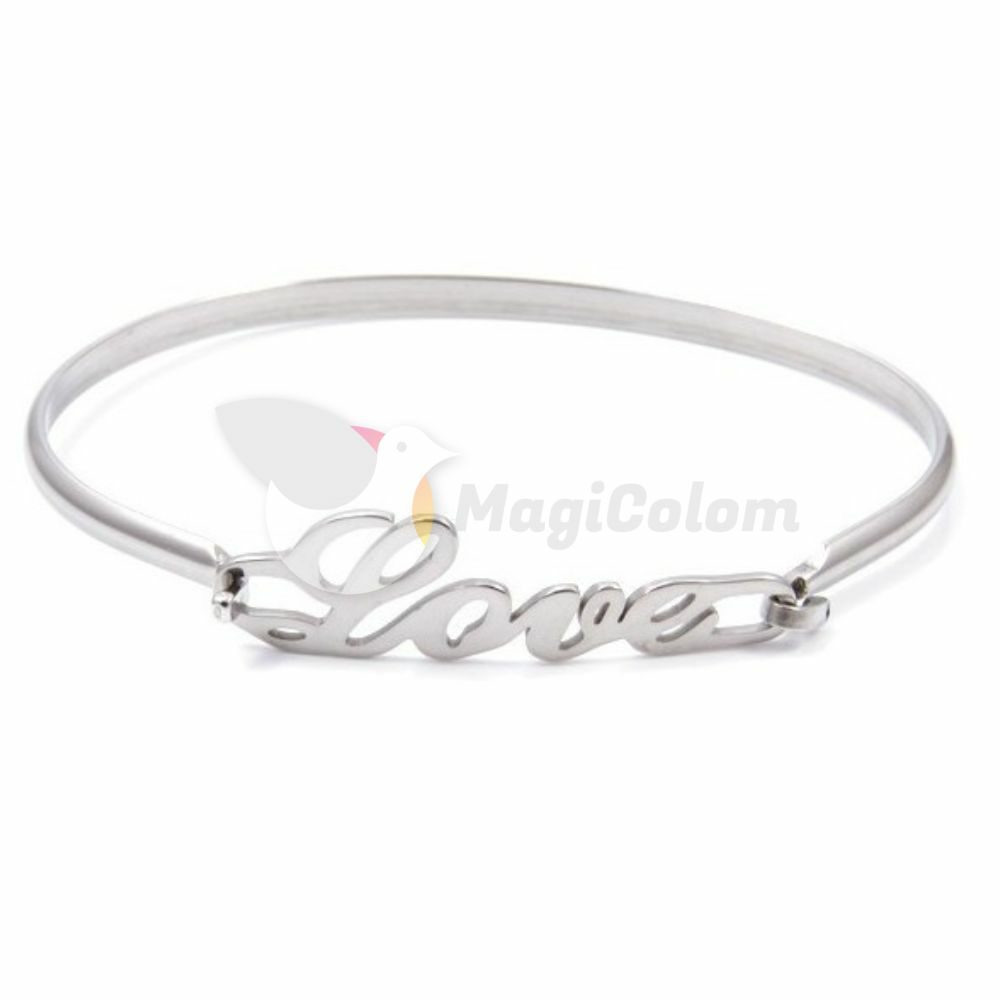 Pulsera Acero Charm Love