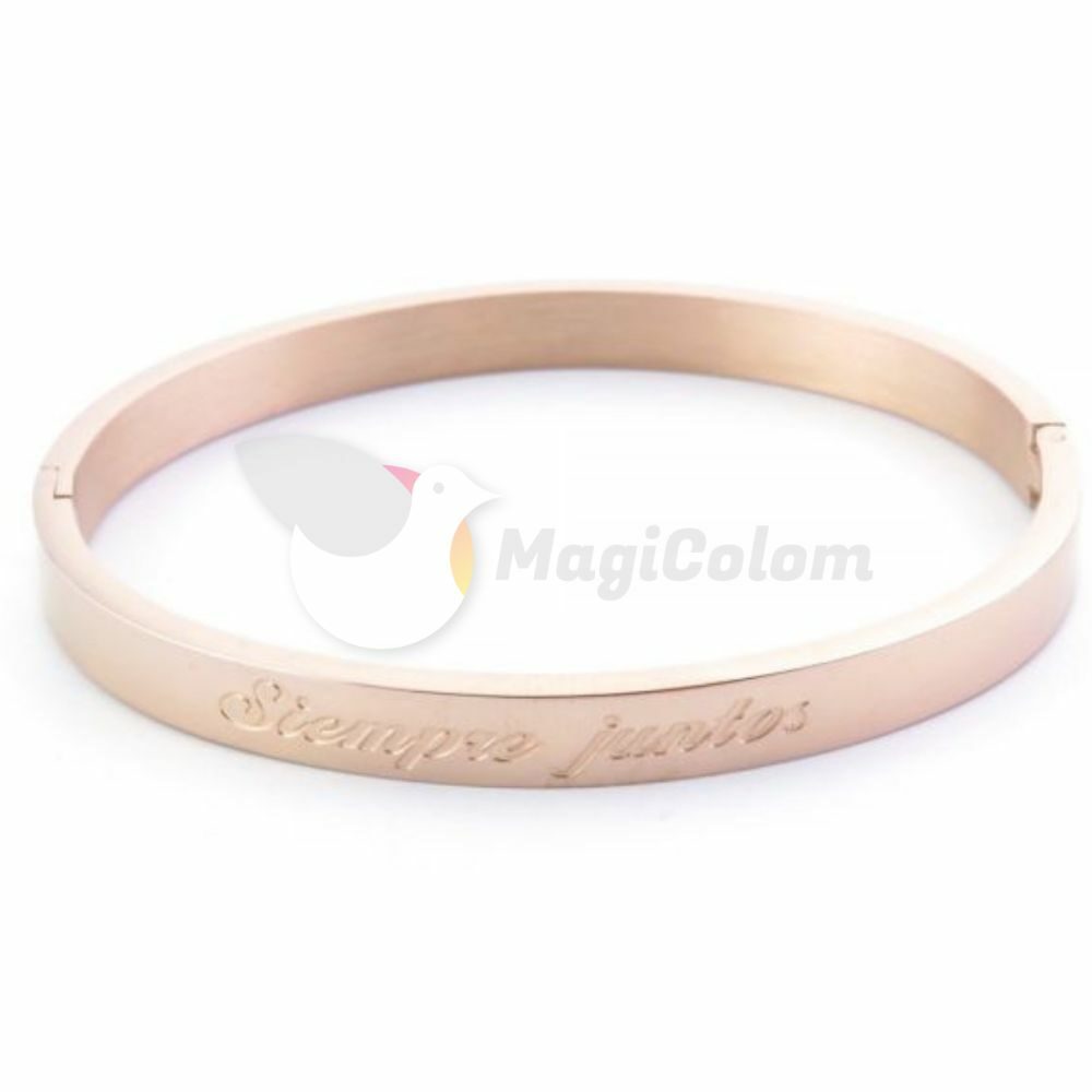 Pulsera Ovalada Grabada Siempre Juntos