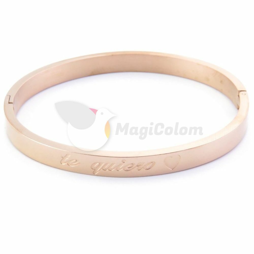 Pulsera Ovalada Grabada Te Quiero