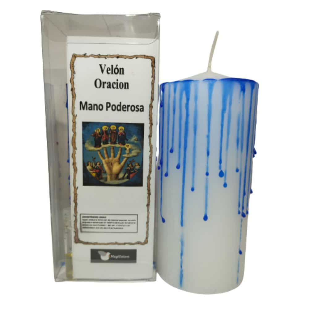 Velón con Oración Mano Poderosa