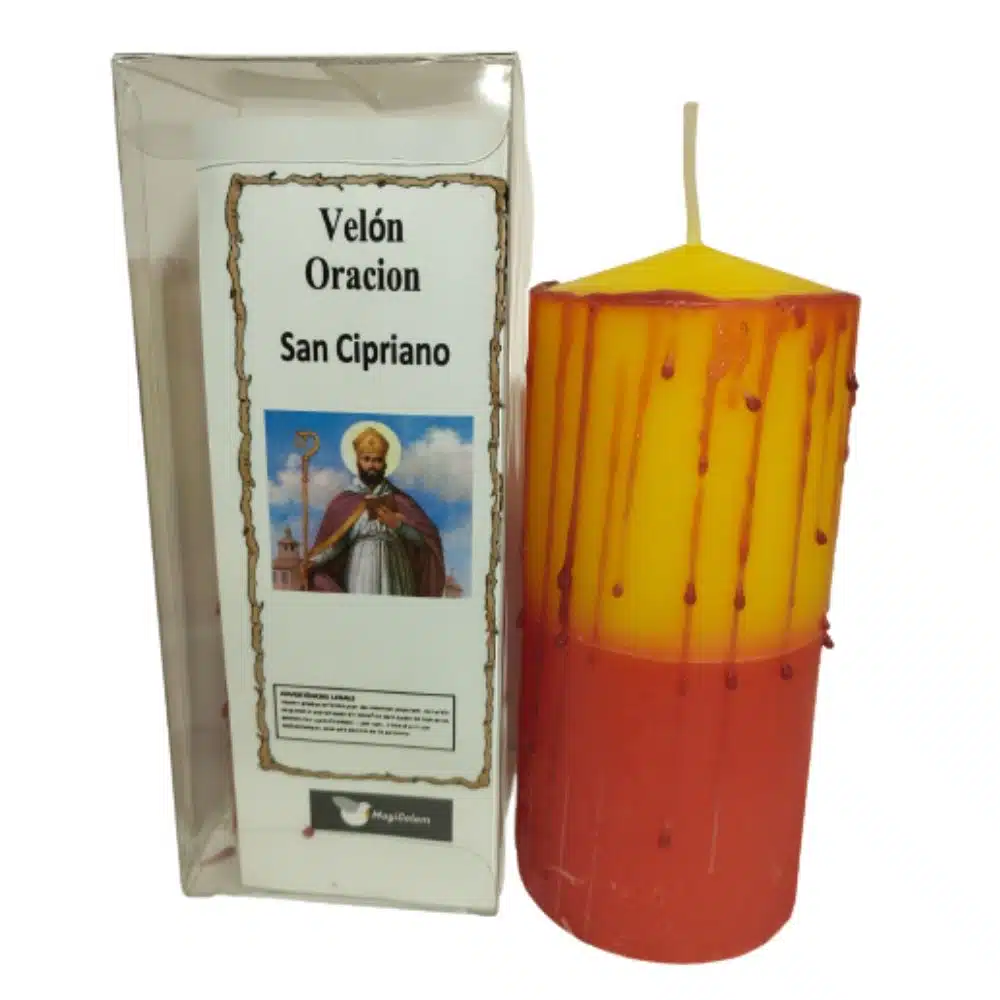 Velón con Oración San Cipriano